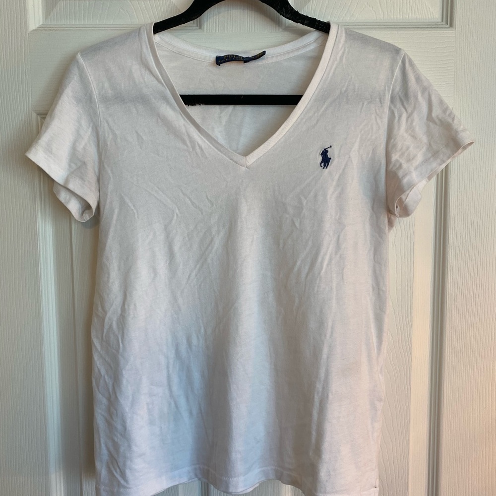 Women’s White Ralph Lauren T-shirt